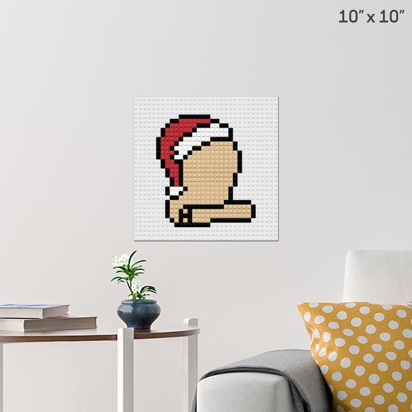 Santa's List Brick Poster