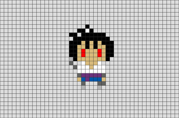 Sasuke Uchiha Pixel Art
