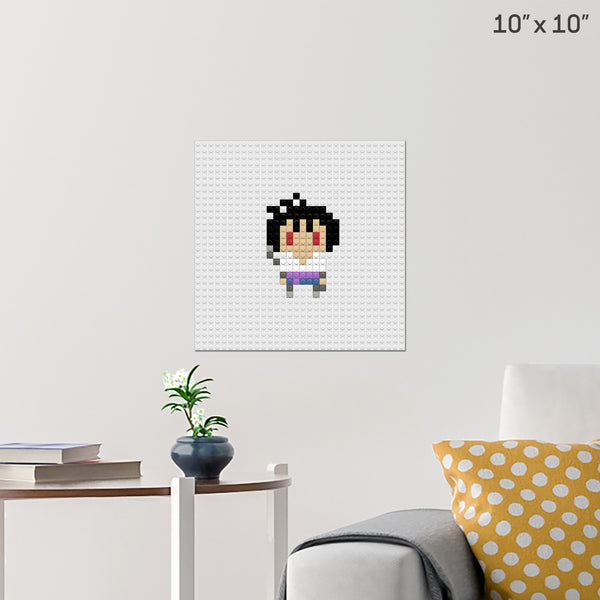 Sasuke Uchiha Brick Poster