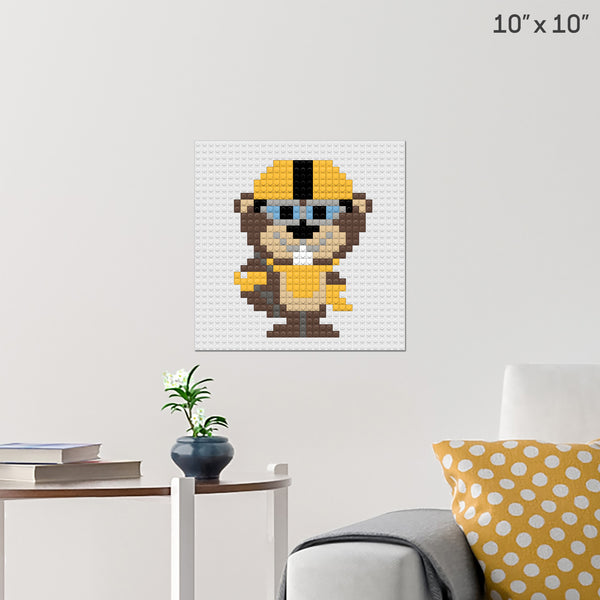 Sawtooth Brick Poster