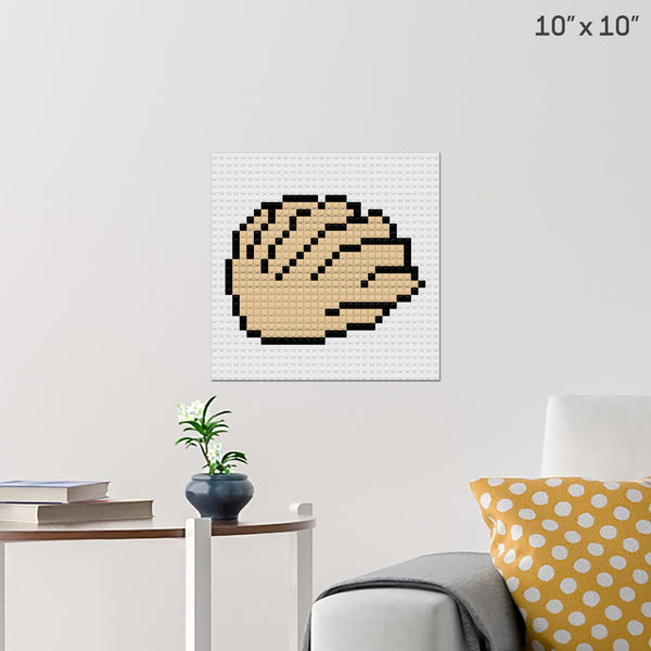 Scallop Brick Poster