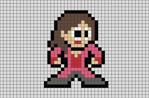 Scarlet Witch Pixel Art