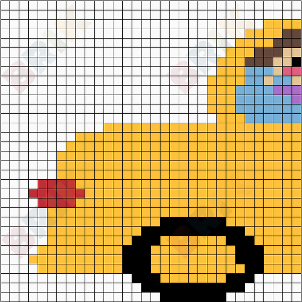 School Bus 1 Pixel Art