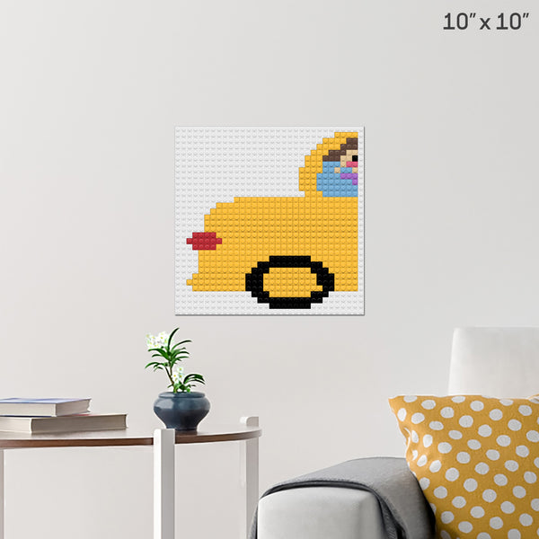School Bus 1 Brick Poster