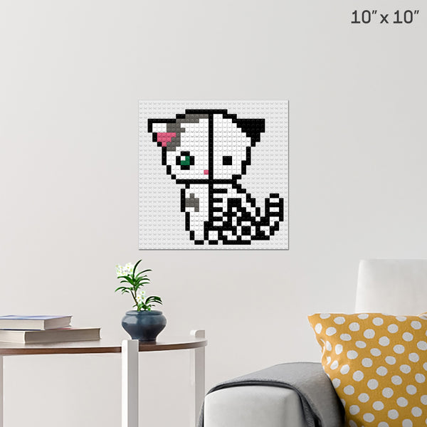 Schrodinger cat Brick Poster