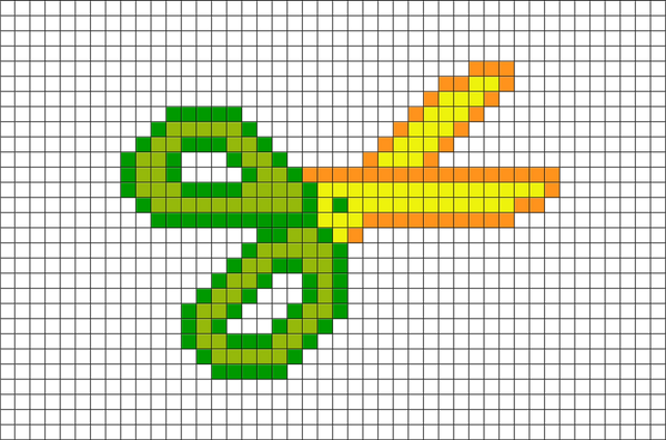 Scissors Pixel Art