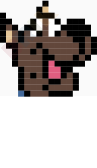 Scooby-Doo Pixel Art
