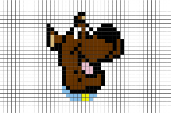 Scooby Doo Pixel Art