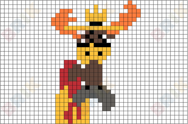 Scoutmaster Lumpus Pixel Art