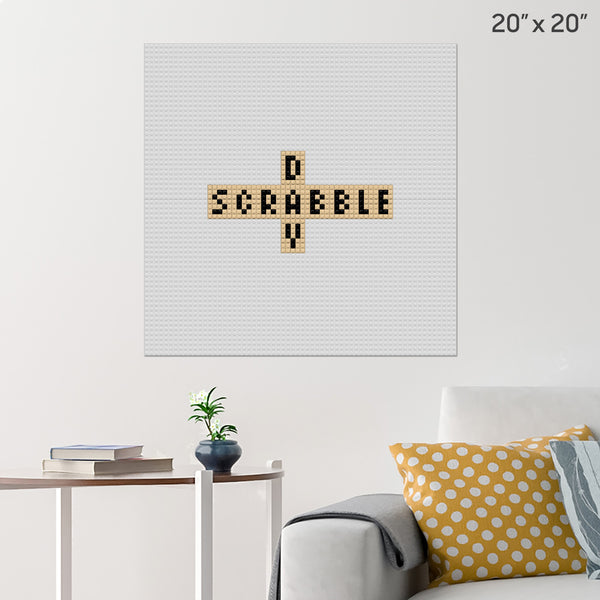 Scrabble Day Brick Poster