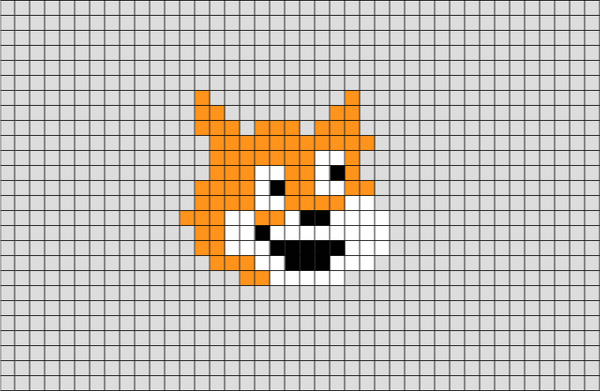 SCRATCH CAT PIXEL ART