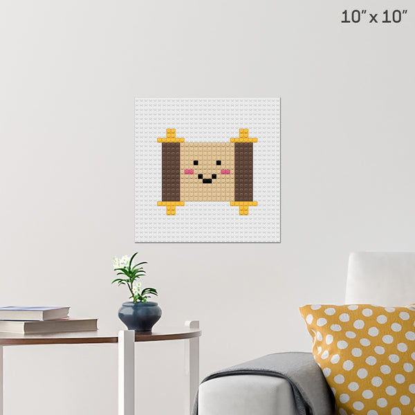 Scroll Brick Poster
