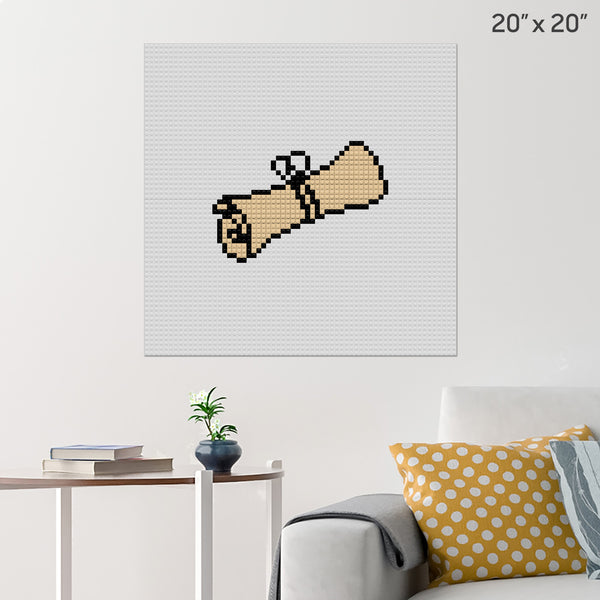 Scroll Brick Poster