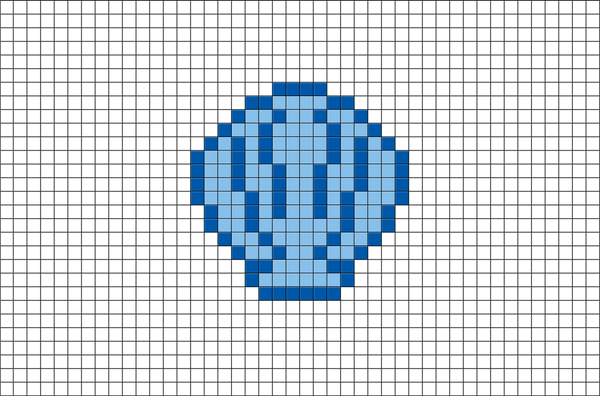 Seashell Pixel Art