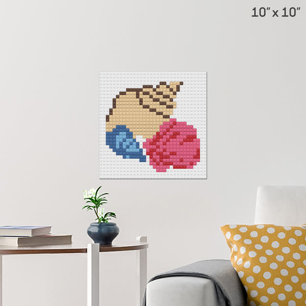 Seashell Brick Poster