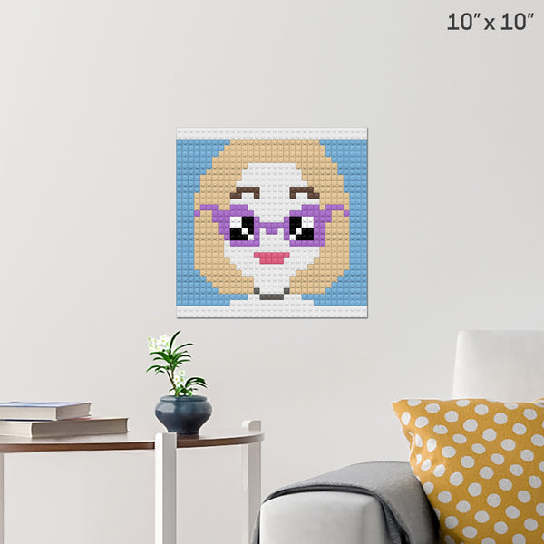 Self Portrait Brick Poster