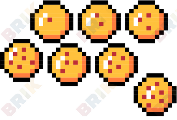 Seven Dragon Balls Pixel Art