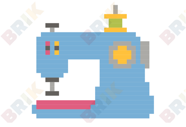 Sewing Machine Day Pixel Art