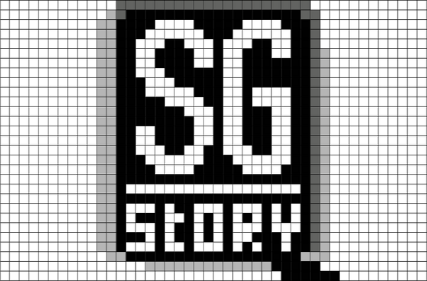 SG Story Logo Pixel Art