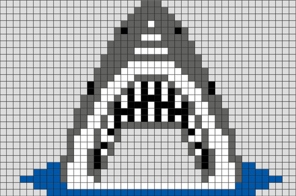 Shark Pixel Art