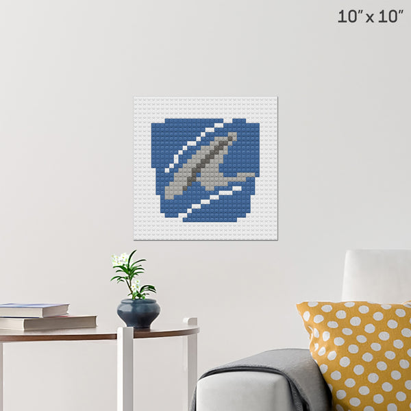 Shark Brick Poster
