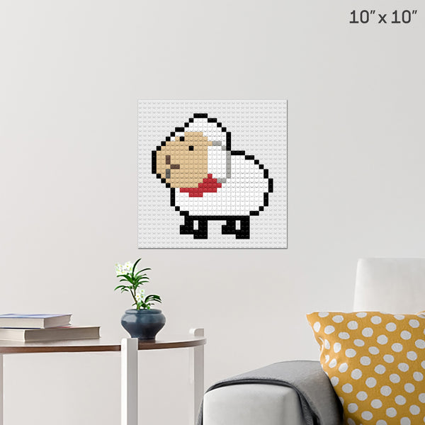 Sheep Brick Poster