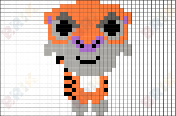 Shere Khan Pixel Art