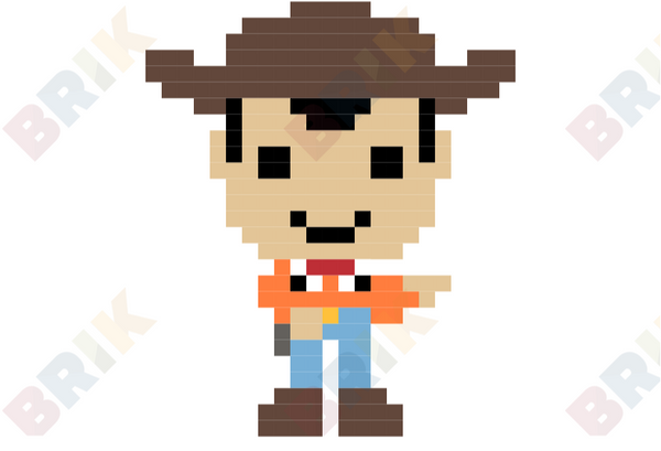 Sheriff Woody Pride Pixel Art
