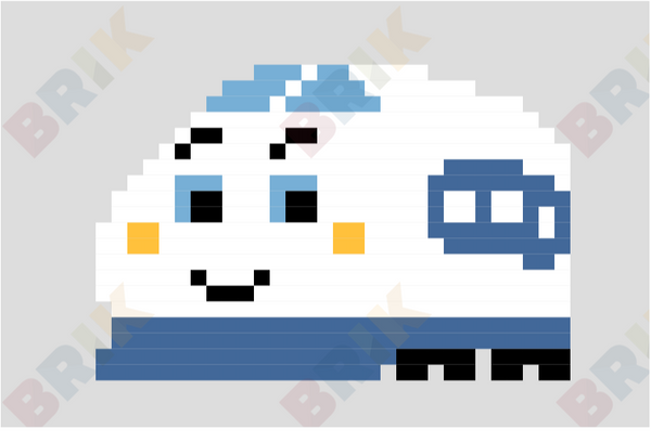 Shinkansen Pixel Art