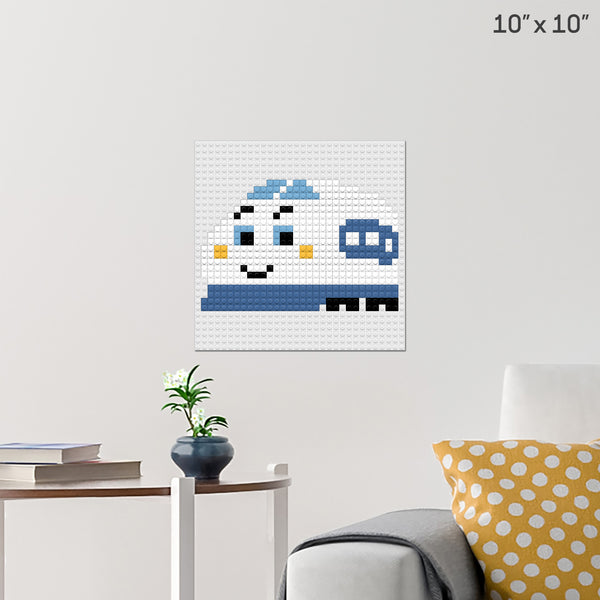 Shinkansen Brick Poster