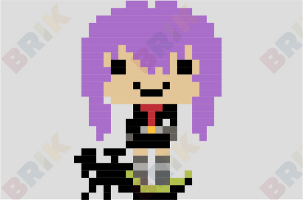 Shinoa Hīragi Pixel Art