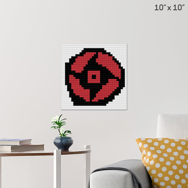 Shisuis Mangekyou Sharingan Brick Poster