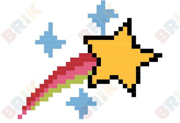 Shooting Star Pixel Art