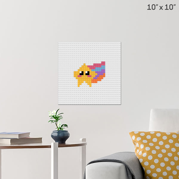 Shooting Star Brick Poster