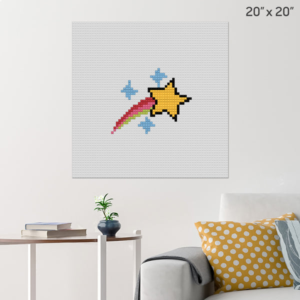 Shooting Star Brick Poster