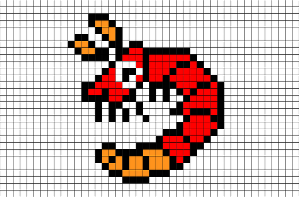 Shrimp Pixel Art