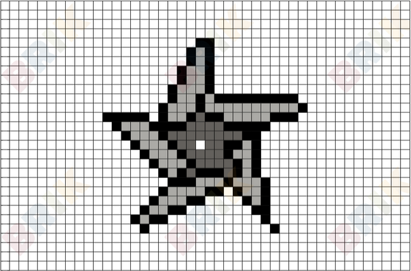 Shuriken Pixel Art