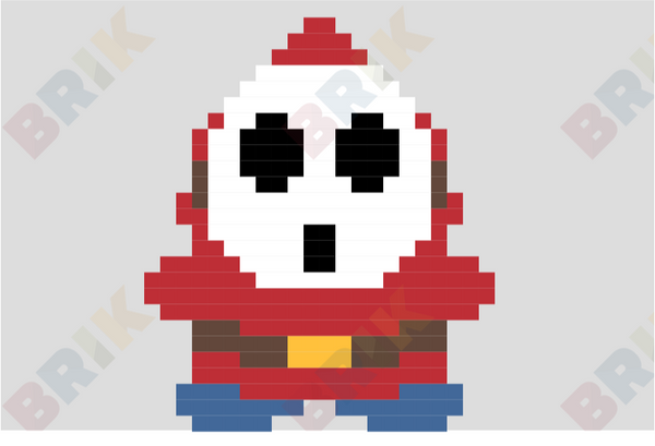 Shy Guy Pixel Art