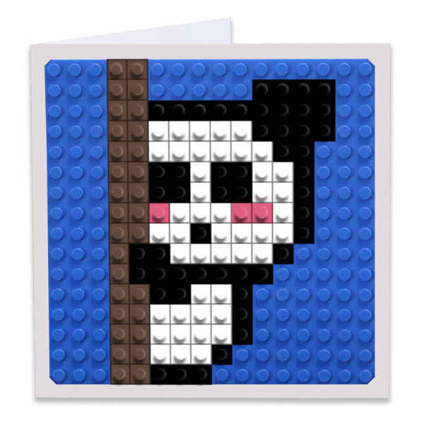 Shy Panda Greeting Card