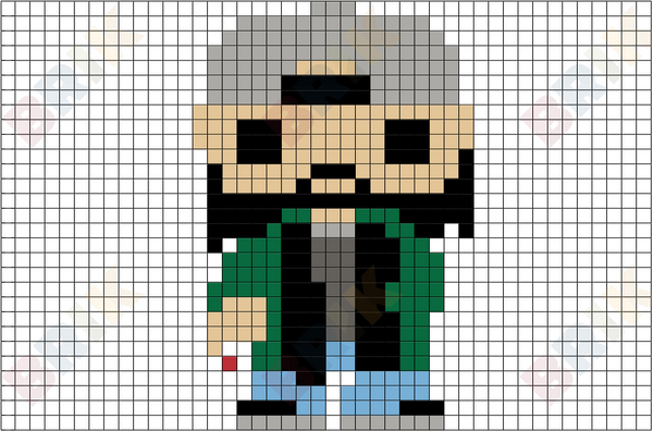 Silent Bob Pixel Art