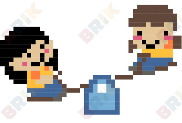 Sisters Pixel Art