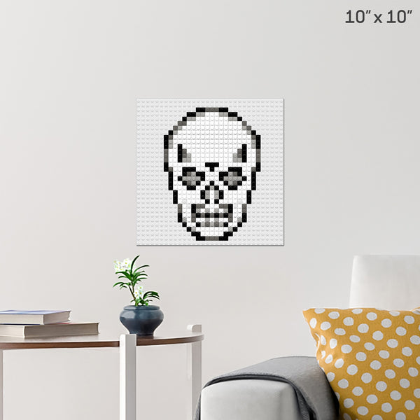 Skull face Brick Poster