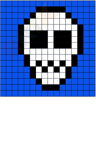 Skull Pixel Art