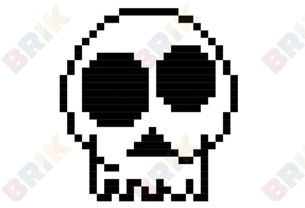 Skull Pixel Art