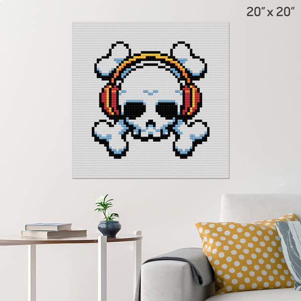 Skull Brick Poster