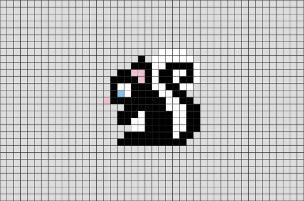 Skunk Pixel Art