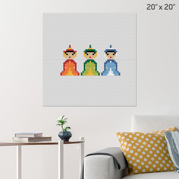Sleeping Beauty Fairies Brick Poster