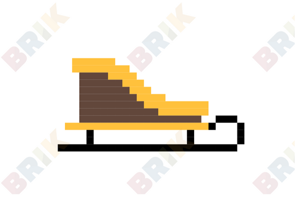 Sleigh Pixel Art
