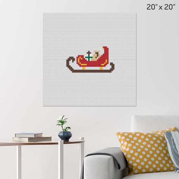 Sleigh Brick Poster
