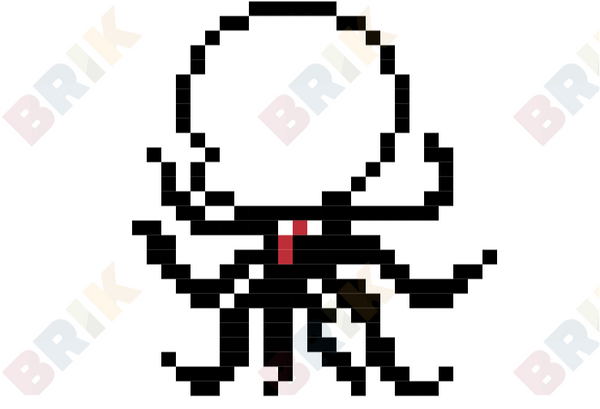 Slender Man Pixel Art